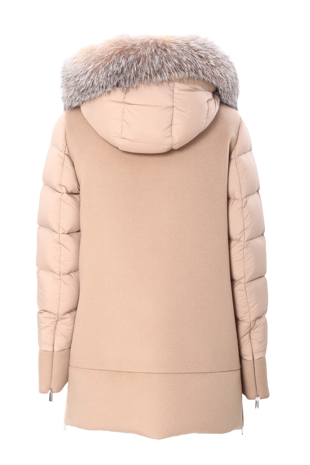 shop MOORER Saldi Giaccone: Moorer cappottino corto, dalla linea a trapezio. 
Realizzato in lana mista cashmere abbinata a dei particolari trapuntati in nylon superleggero.
Grande cappuccio arricchito da bordo in pelliccia staccabile.
Zip con inserti di tessuto nei fianchi e nel fondo manica, che permettono di aumentare l'ampiezza del capo quando aperte.
Composizione esterna: 90% Lana,10% Cashmere.
Made in Italy.. FRESIA LE-V0942 number 4079082